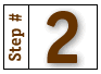 Step 2 indicator with brown number on white background