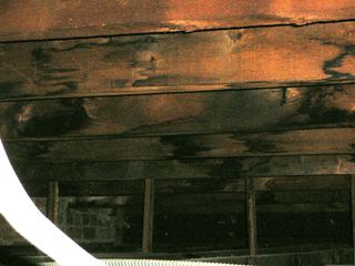 Roof cavity in 507 2nd Street (heavy steel beam)